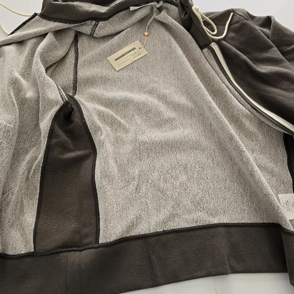 Golden Goose Venice Print Oversized Boxy Hooded Sweatshirt Size S Small Khaki - Picture 5 of 14